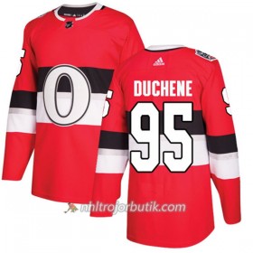 Män Ishockey Ottawa Senators Tröja Matt Duchene 95 Adidas 2017-2018 Röd Classic Authentic